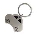 R73287 - Brelok metalowy Auto, srebrny
